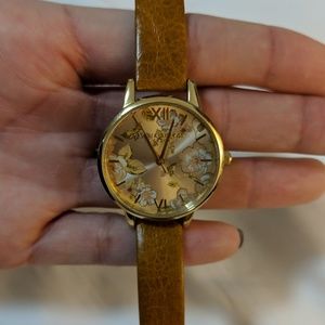 Olivia Burton Parlour Camel and Gold Watch
